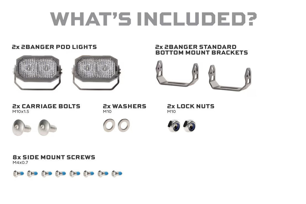 Morimoto 2 Banger LED Pods: NCS Flood Beam