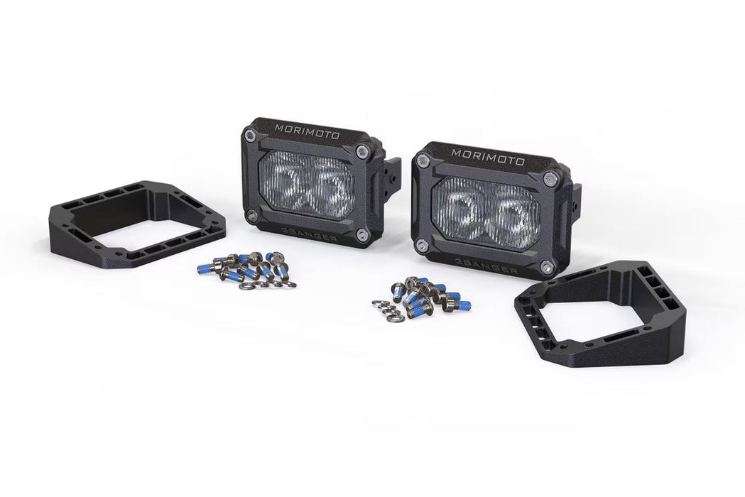 Morimoto 2 Banger Pod Lights: Flush Mounting Kit