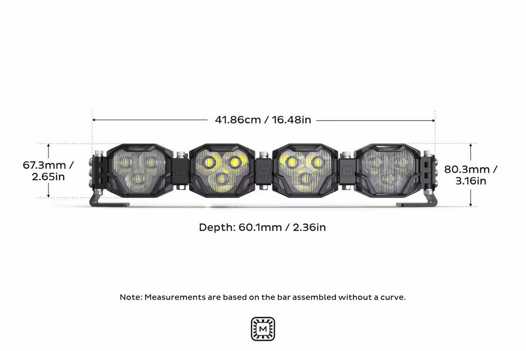 Morimoto 4 Banger Bar: 4 Pod / 16.5"