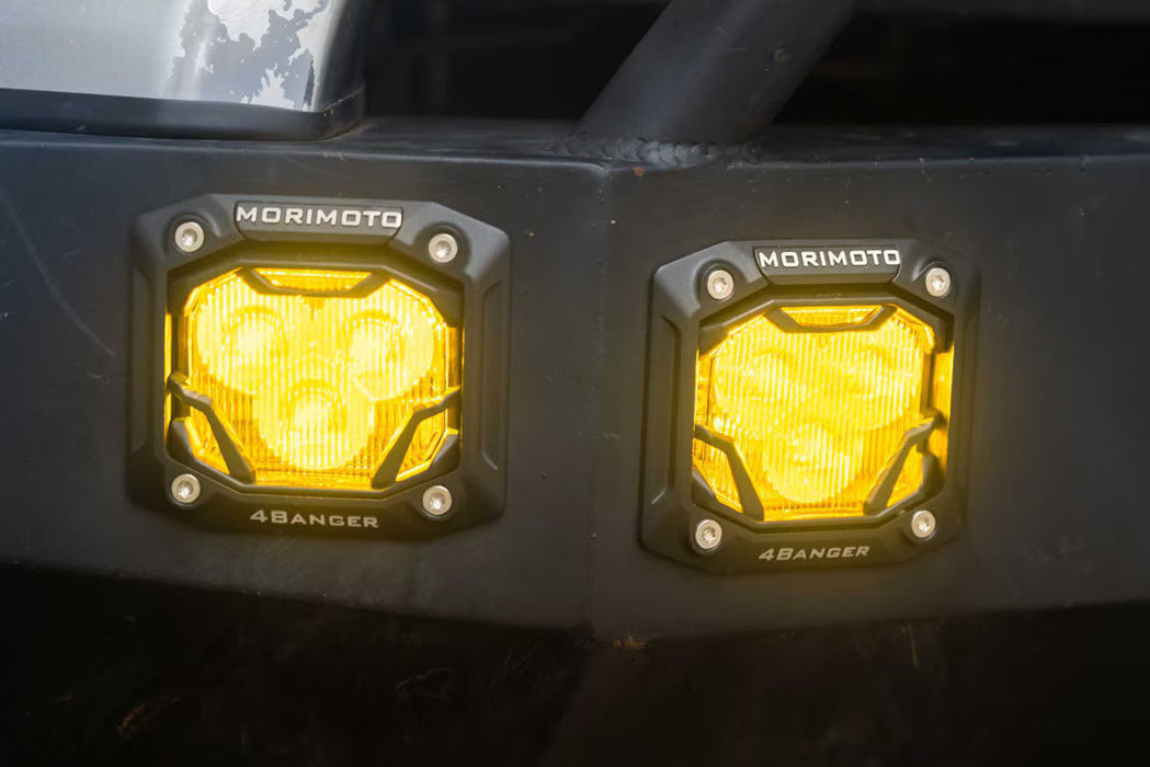 Morimoto 4 Banger Pod Lights: Flush Mounting Kit