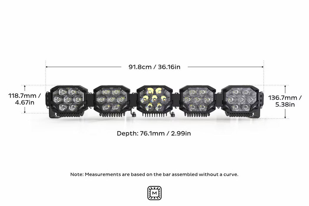 Morimoto Big Banger Bar: 5 Pod / 36 "