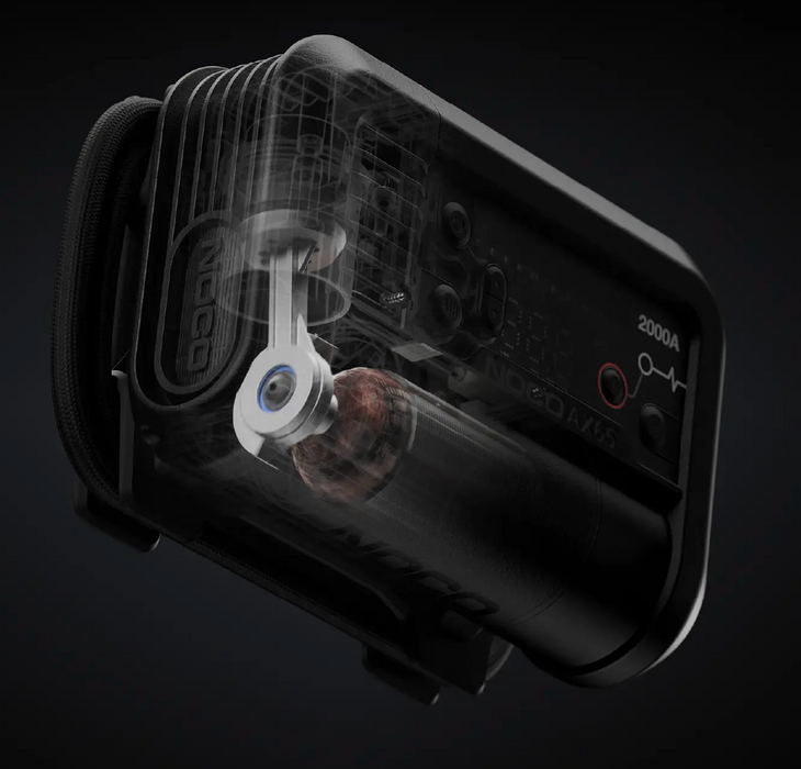 Noco AX65 2000A Boost Air Jump Starter and 67LPM 100PSI Air Compressor