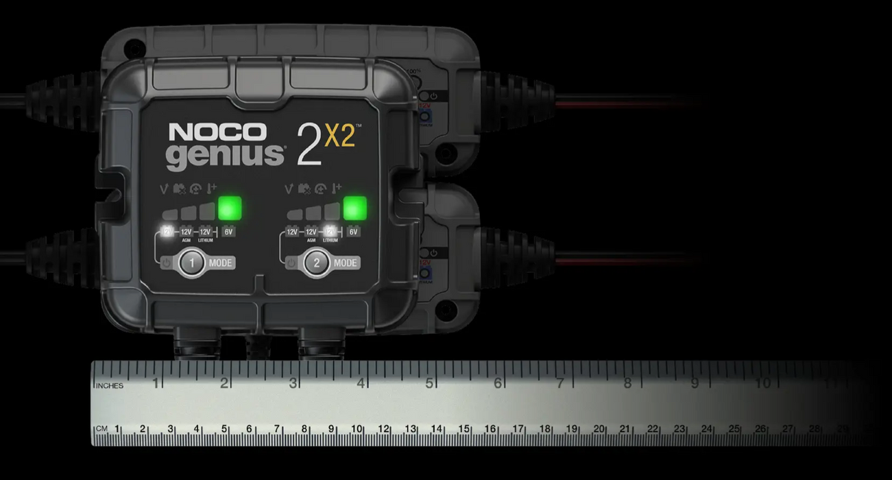 Noco GENIUS2X2 6V/12V 2-Bank 4A Smart Battery Charger