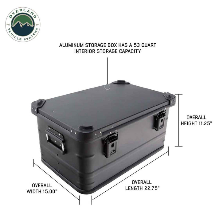 Overland Vehicle Systems Aluminum Box Storage 53 QT