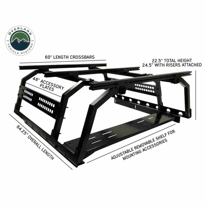 Overland Vehicle Systems Discovery Rack Full Size Truck Short Bed Application