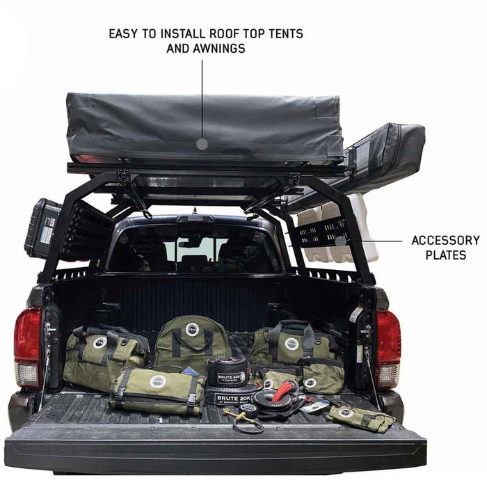 Overland Vehicle Systems Discovery Rack Mid Size Truck Short Bed Application