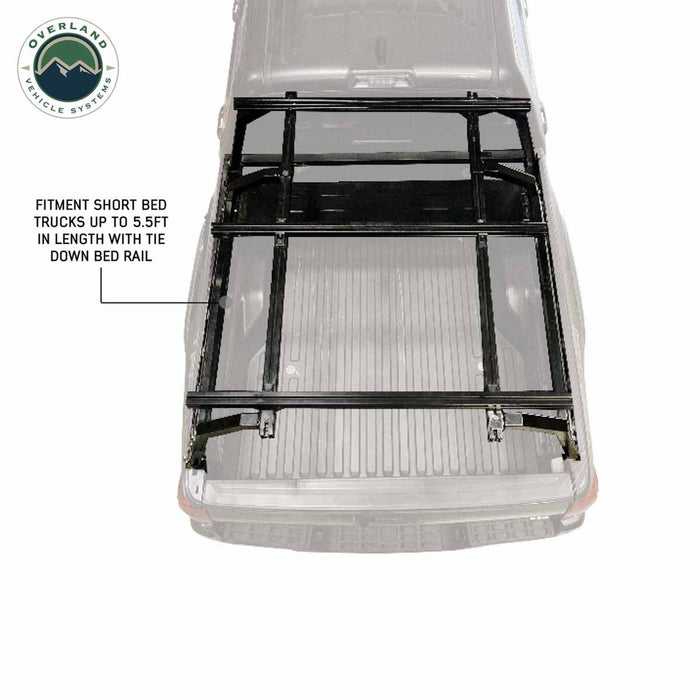 Overland Vehicle Systems Discovery Rack Mid Size Truck Short Bed Application