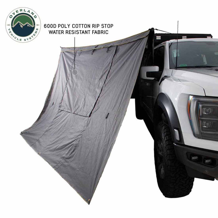 Overland Vehicle Systems HD Nomadic 270 Degree Awning Wall 1 W/Door & Window