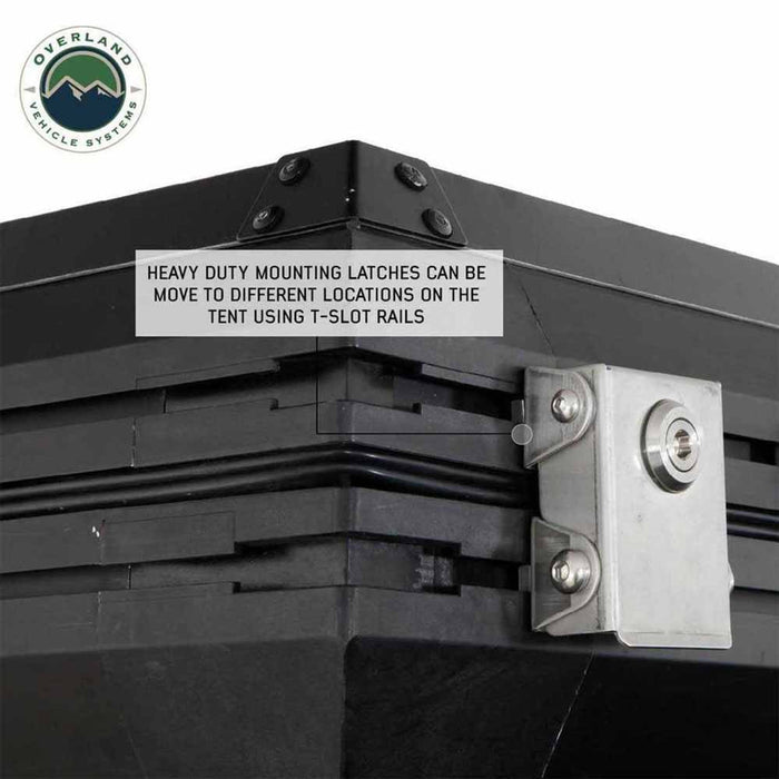 Overland Vehicle Systems HD Sidewinder Side Load Aluminum Hard Shell Roof Top Tent