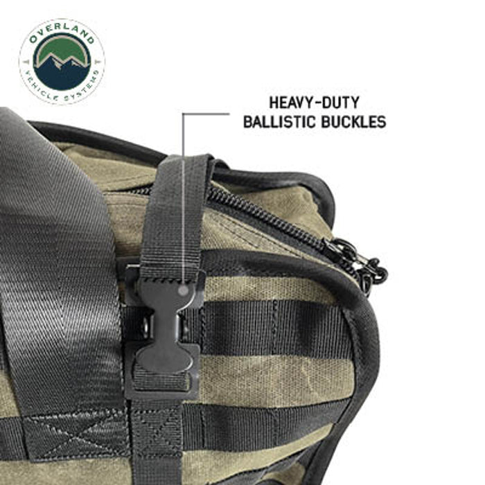 Overland Vehicle Systems Large Recovery Bag W/Handle & Straps #16 Waxed Canvas Storage