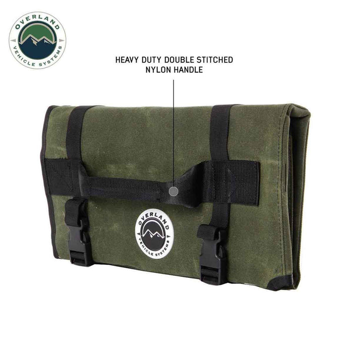 Overland Vehicle Systems Rolled General Tool Storage Bag #16 Waxed Canvas