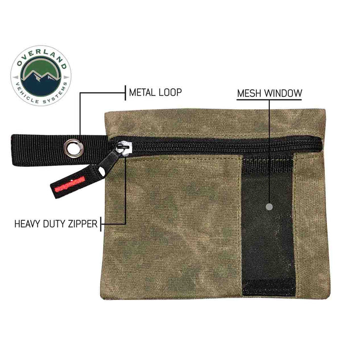 Overland Vehicle Systems Small Size 3 Bag Set of Storage Bags #12 Waxed Canvas