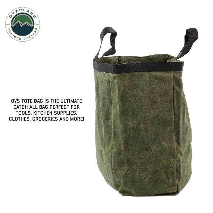 Overland Vehicle Systems Tote Bag #16 Waxed Canvas Storage