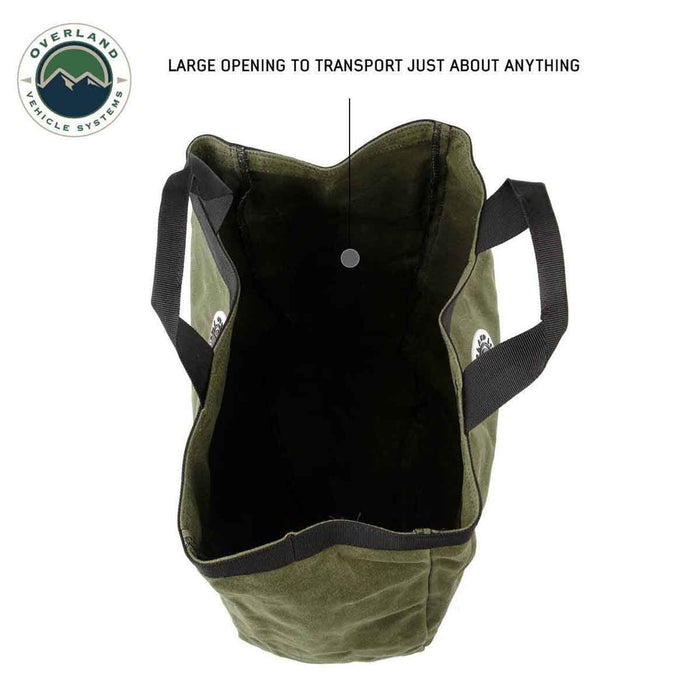 Overland Vehicle Systems Tote Bag #16 Waxed Canvas Storage