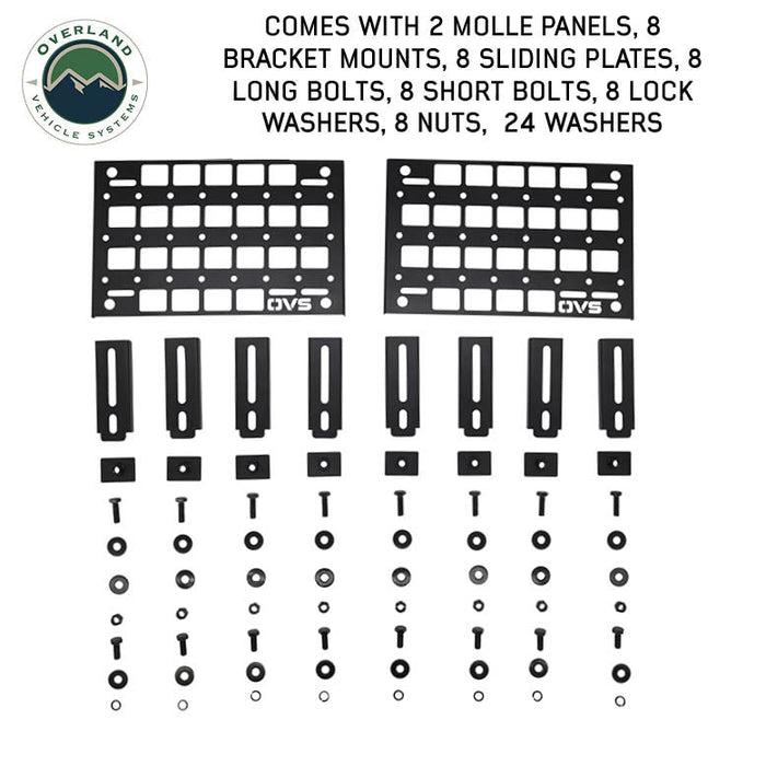 Overland Vehicle Systems Under Side Door Molle Panels (Pair) For Expedition Truck Cap
