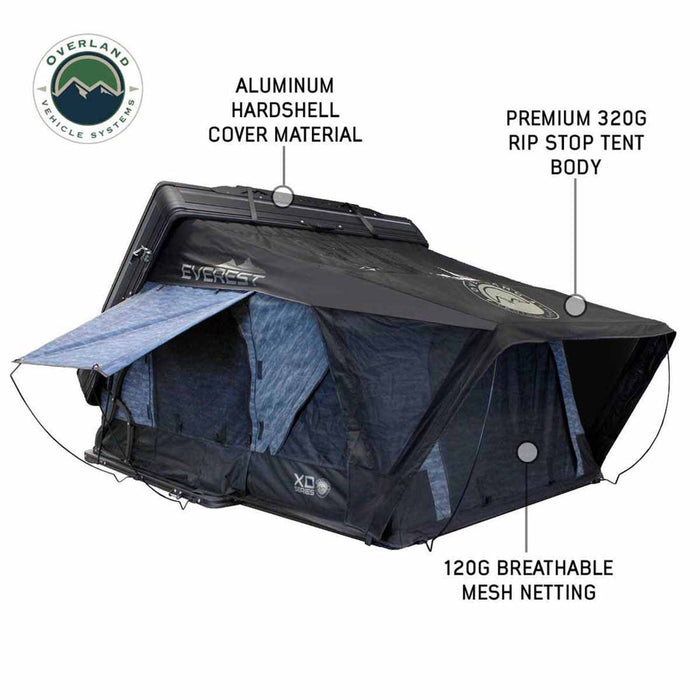 Overland Vehicle Systems XD Everest Cantilever Aluminum Hard Shell Roof Top Tent