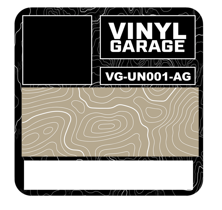 Vinyl Garage Glove Box Keyhole Cover