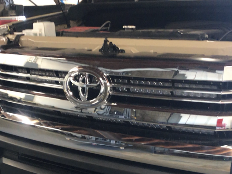 Cali Raised 42" Hidden Grille Curved LED Light Bar Mounting Brackets For Tundra (2014-2021)
