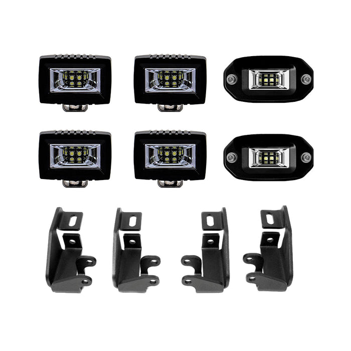 Cali Raised Premium Roof Rack 360 Lighting Kit For Tundra