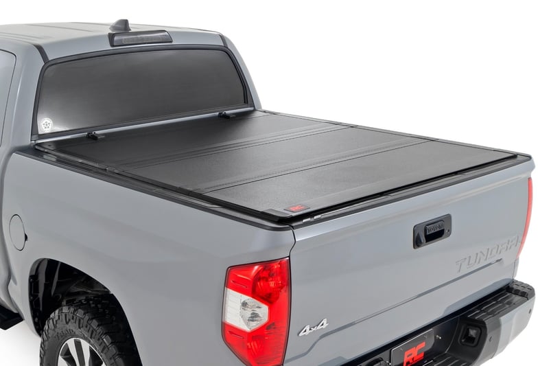 Rough Country Hard Tri-Fold Flip Up Bed Cover For Tundra (2007-2021)
