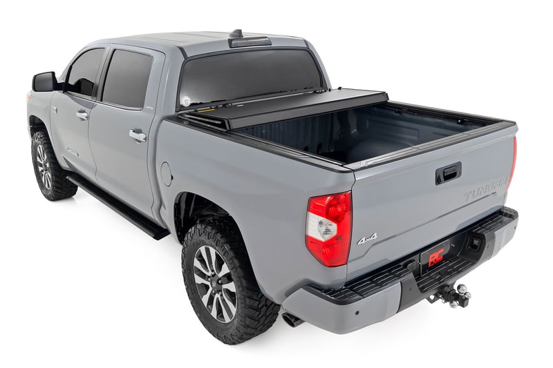 Rough Country Hard Tri-Fold Flip Up Bed Cover For Tundra (2007-2021)