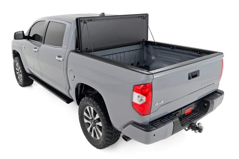 Rough Country Hard Tri-Fold Flip Up Bed Cover For Tundra (2007-2021)