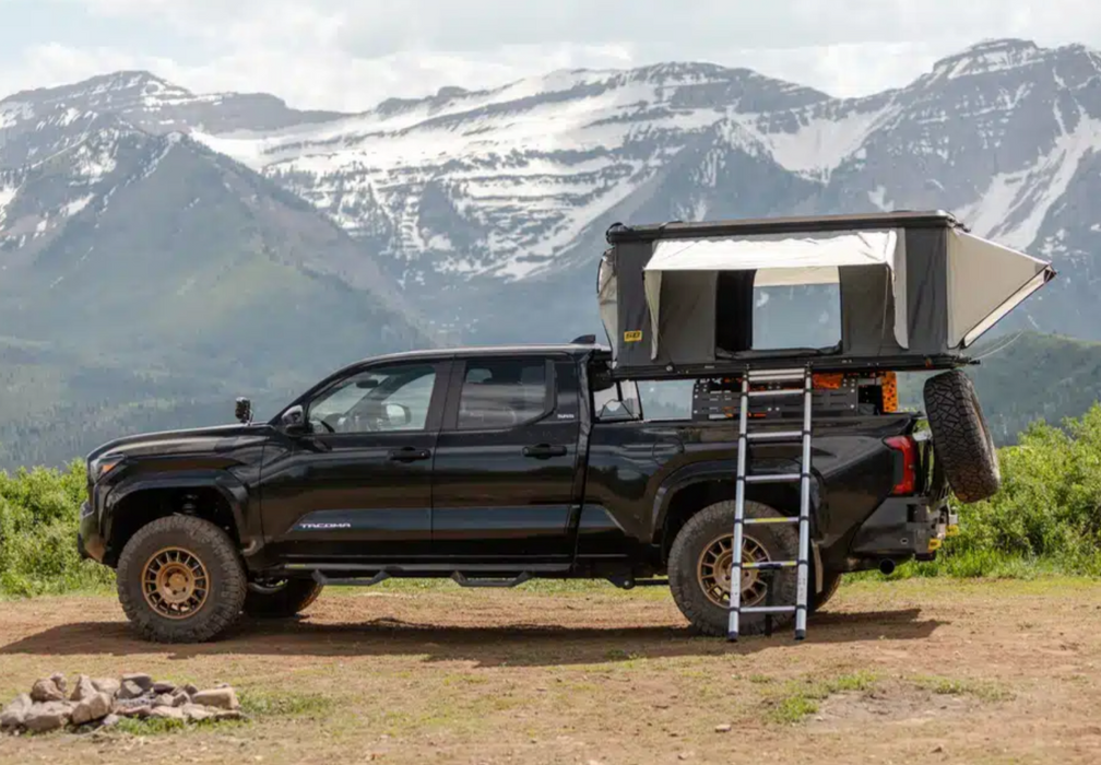 hard shell rooftop tent Smittybilt Overlander Aluminum Hard Shell Rooftop Tent — Tundra Lifestyle