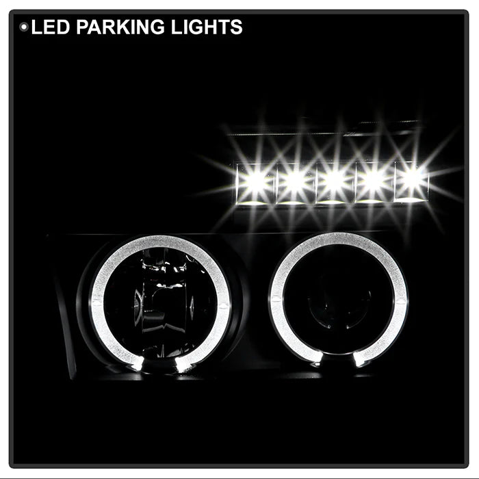 Spyder All Black Projector Headlights W/LED Halo for Tundra (2007–2013)