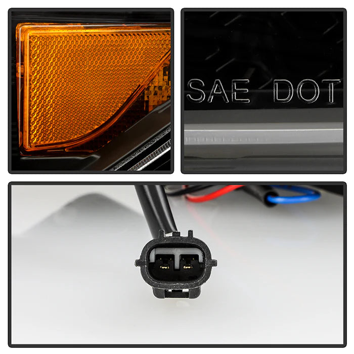 Spyder Apex Black LED Headlights for Tundra SR/SR5 Only (2014–2021)