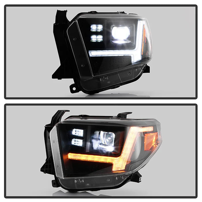Spyder Apex Black LED Headlights for Tundra SR/SR5 Only (2014–2021)