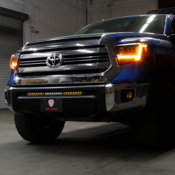 Spyder Apex Black LED Headlights for Tundra SR/SR5 Only (2014–2021)