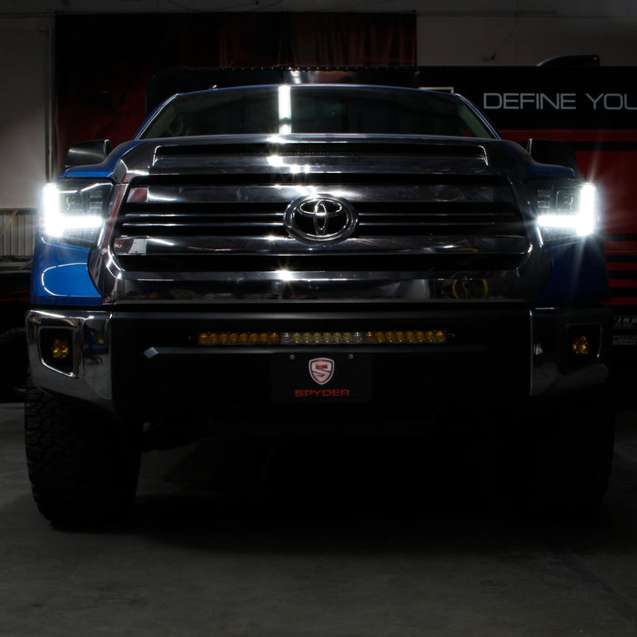 Spyder Apex Black LED Headlights for Tundra SR/SR5 Only (2014–2021)