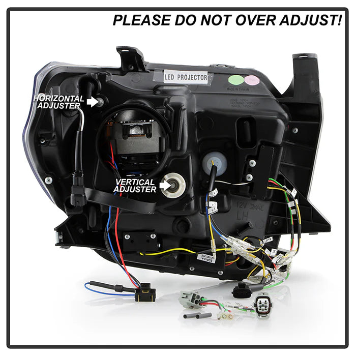 Spyder Apex Black LED Headlights for Tundra SR/SR5 Only (2014–2021)