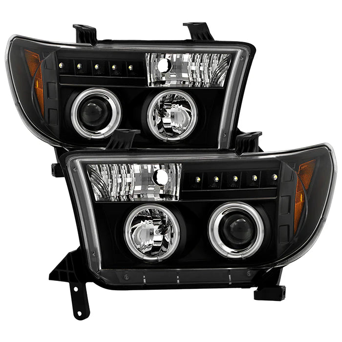 Spyder Black Projector Headlights W/CCFL Halo for Tundra (2007–2013)