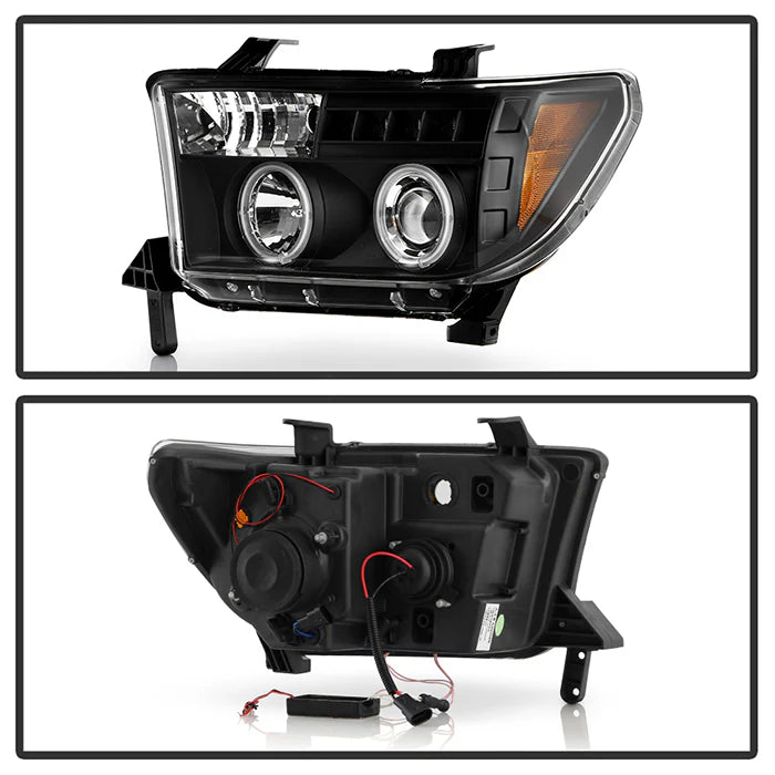 Spyder Black Projector Headlights W/CCFL Halo for Tundra (2007–2013)