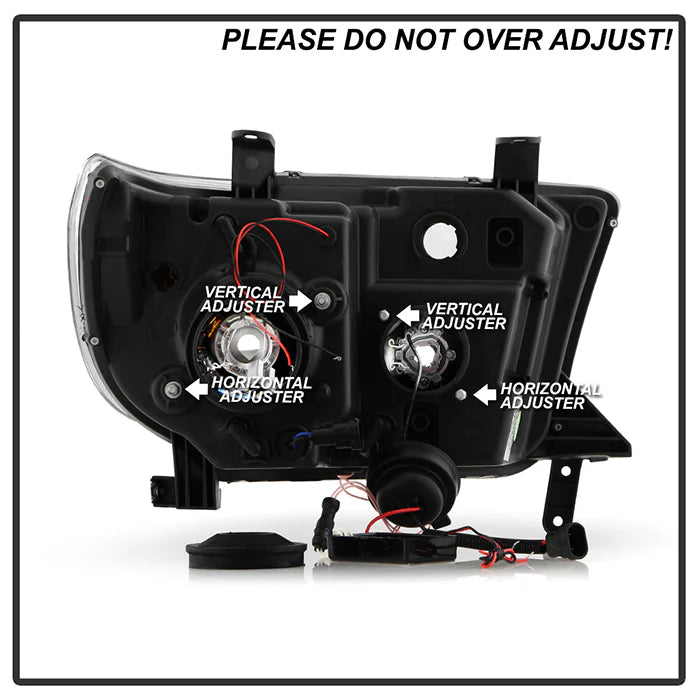 Spyder Black Projector Headlights W/CCFL Halo for Tundra (2007–2013)