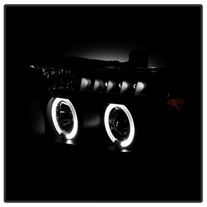 Spyder Black Projector Headlights W/LED Halo for Tundra (2007–2013)