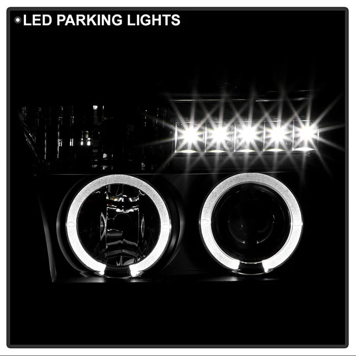 Spyder Black Projector Headlights W/LED Halo for Tundra (2007–2013)