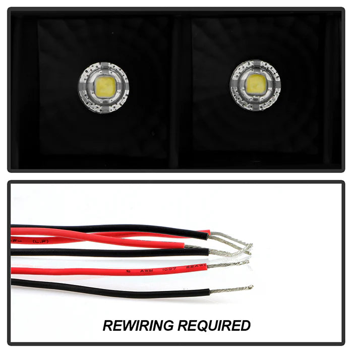 Spyder Black Projector Headlights W/LED Halo for Tundra (2007–2013)