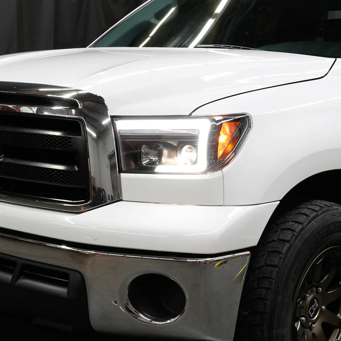 Spyder Black Projector Headlights W/Sequential Turn Signal for Tundra (2010–2013)