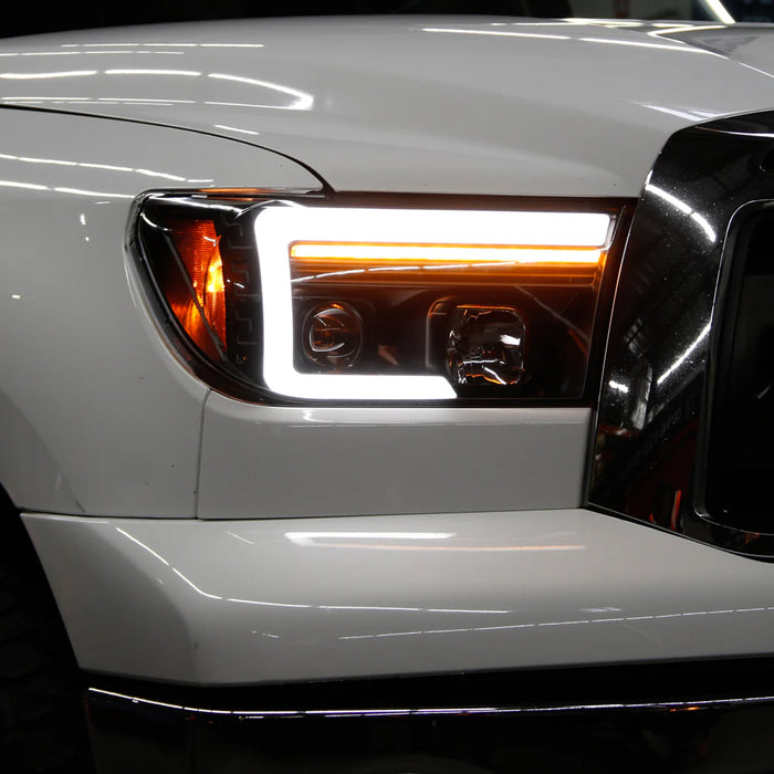 Spyder Black Projector Headlights W/Sequential Turn Signal for Tundra (2010–2013)