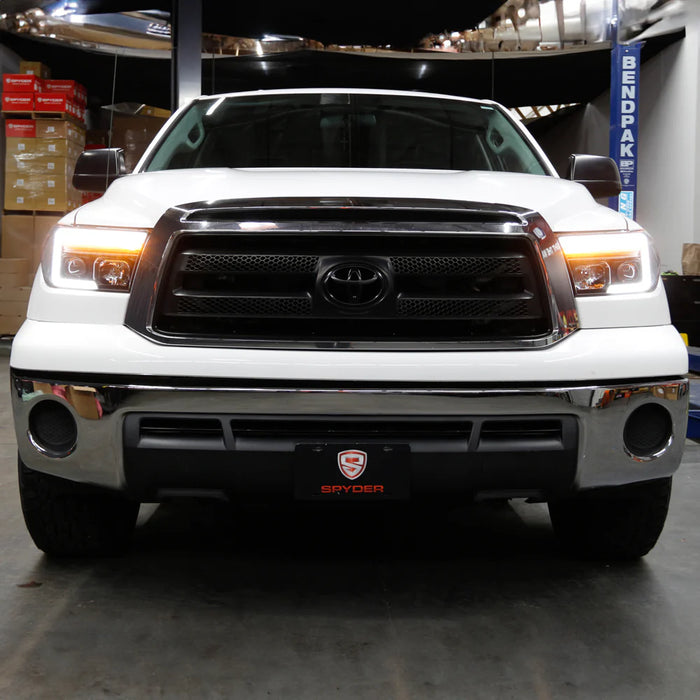 Spyder Black Projector Headlights W/Sequential Turn Signal for Tundra (2010–2013)
