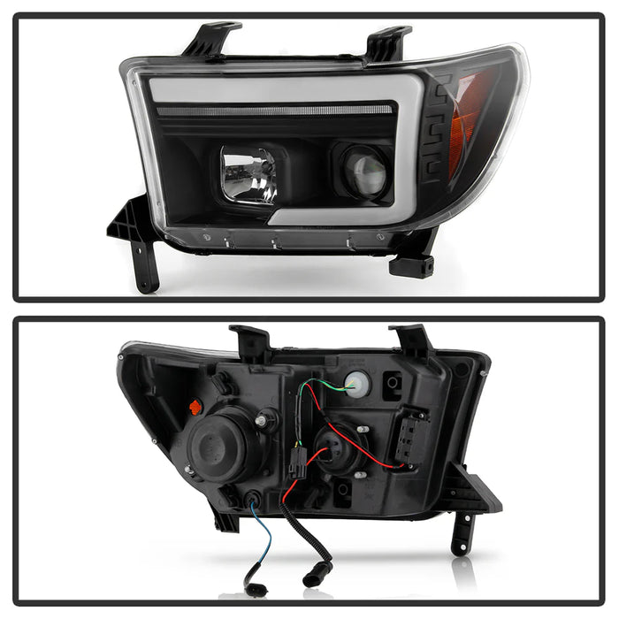 Spyder Black Projector Headlights W/Sequential Turn Signal for Tundra (2010–2013)