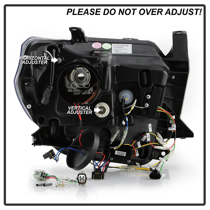 Spyder Black Projector Headlights for Tundra SR/SR5 Only (2014–2021)
