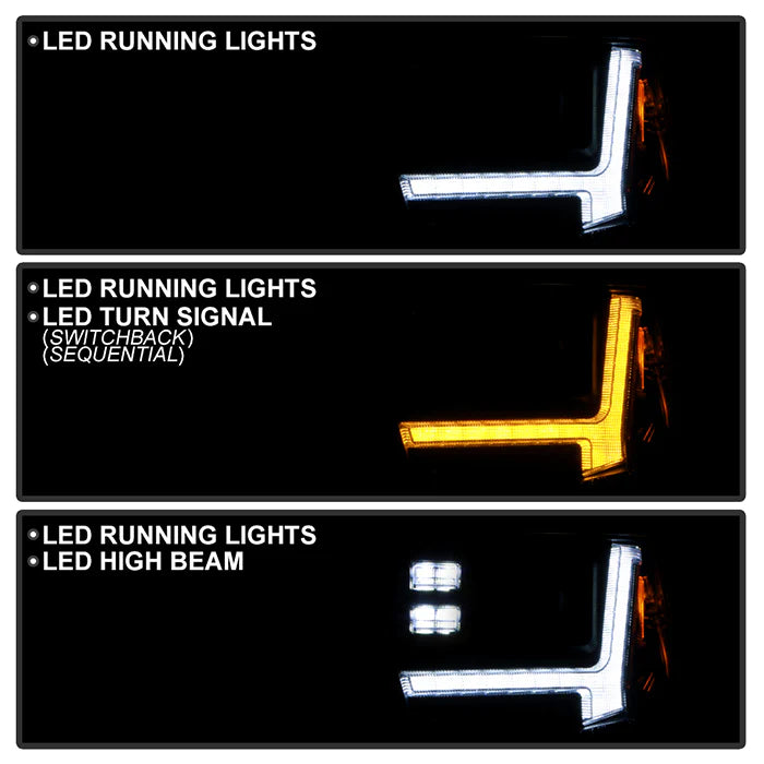 Spyder Black Projector Headlights for Tundra SR/SR5 Only (2014–2021)