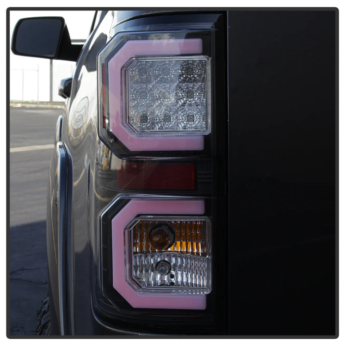 Spyder Black V2 Light Bar W/LED Tail Lights for Tundra (2007-2013)