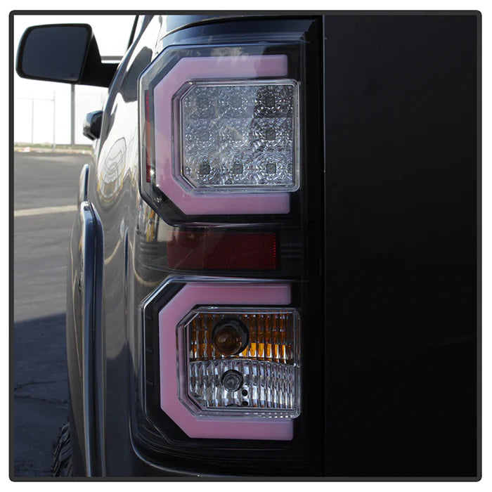 Spyder Black V2 Light Bar W/LED Tail Lights for Tundra (2007-2013)