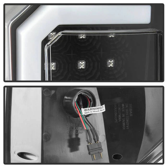 Spyder Black V2 Light Bar W/LED Tail Lights for Tundra (2007-2013)