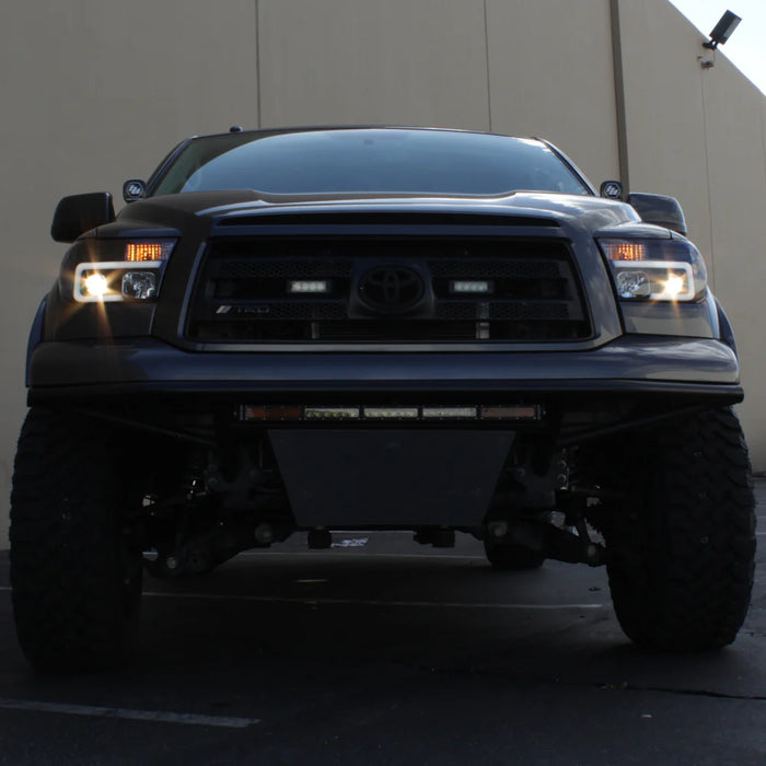 Spyder Black V2 Projector Headlights W/Light Bar DRL for Tundra (2007–2013)
