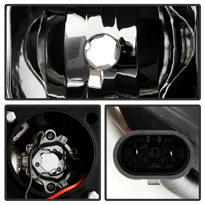 Spyder Black V2 Projector Headlights W/Light Bar DRL for Tundra (2007–2013)